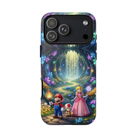 Discover Mario & Peach Gaming Phone Case: Playful Gamer Design