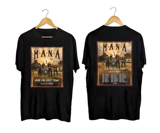 Discover Man Band Vivir Sin Aire Tour 2025 T-shirt