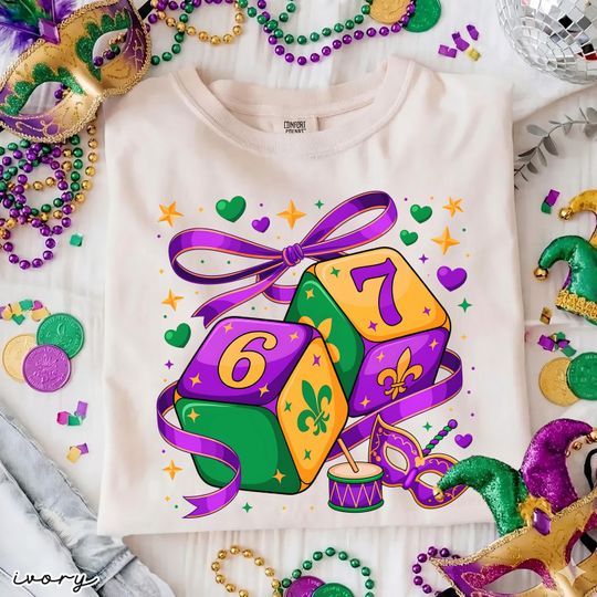 Discover Comfort Colors 6 7 Mardi Gras Shirt, 67 Happy Mardi Gras, Colorful Mardi Gras Festive Tee, Mardi Gras Party Shirt, Mardi Gras Carnival Tee