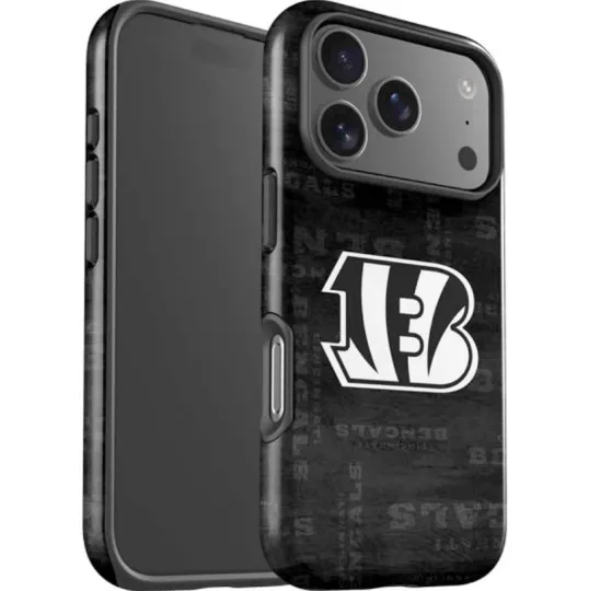football Cincinnati Bengals Black & White iPhone Case