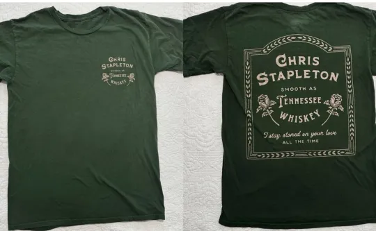 Discover Chris Stapleton Tennessee Whiskey Double Sided T Shirt Full Size S-5XL