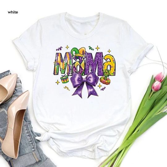 Discover Mardi Gras Mama Shirt, Mom Mardi Gras Gift, Mama Mardi Gras T-shirt, Fat Tuesday Shirt, Mama Gift, Women Mardi Gras, Mardi Gras Party Shirts