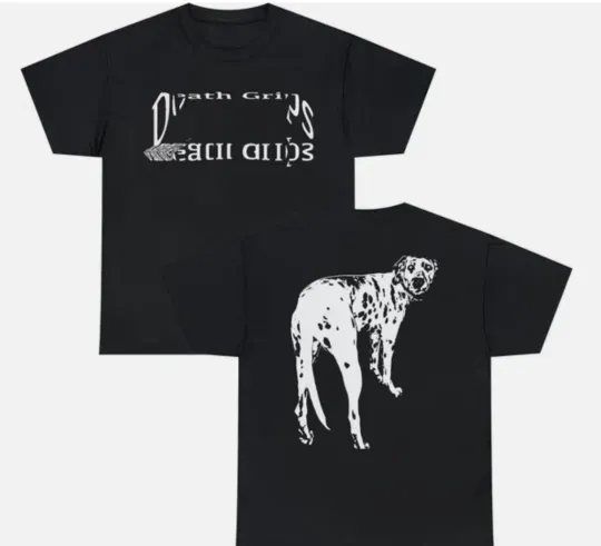 Discover DEATH GRIPS Dalmatian Black T-shirt Size S-5XL