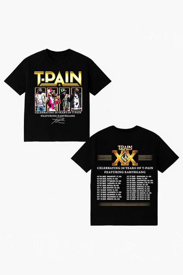 Discover T-Pain TP20 Tour 20th Anniversary T-Shirt 2025