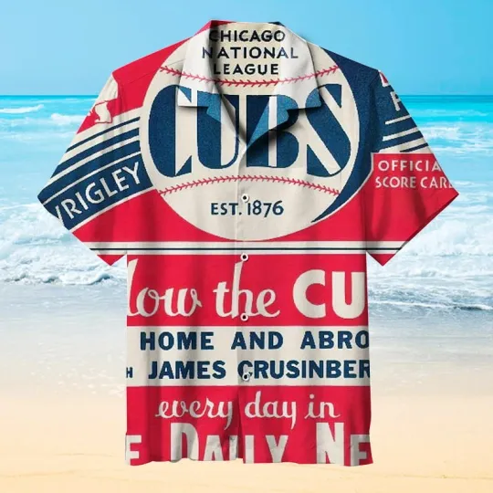 Discover Chicago Baseball Cubss Unisex Hawaiian Shirt
