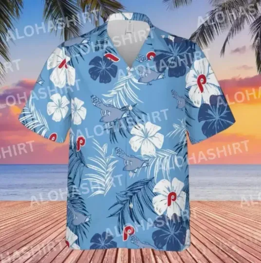 Discover Philliess bird Hawaiian Shirt, Short Sleeve Summer Shirt For Men