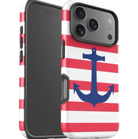 Discover Nautical Stripes iPhone Case