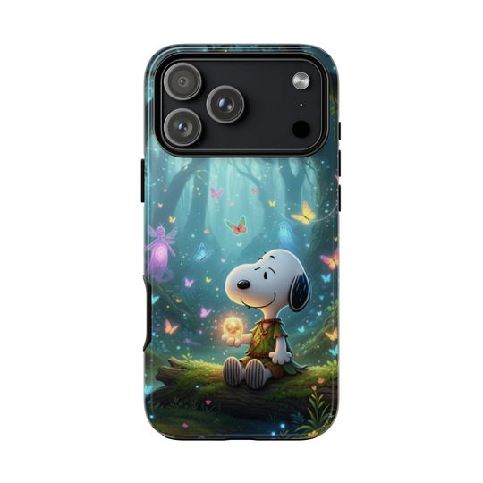 Discover Snoopy Phone Case: Enchanted Forest Fairy Design