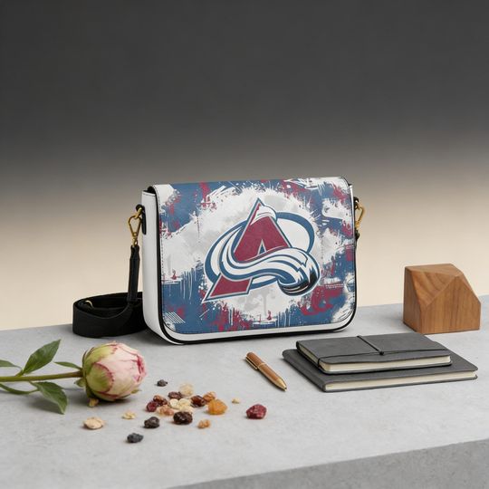 Personalized Avalanche Crossbody Bag, Colorado Avalanche NHL Fan Messenger Bag