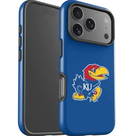 Discover University of Kansas Jayhawks Mascot Outline iPhone Case