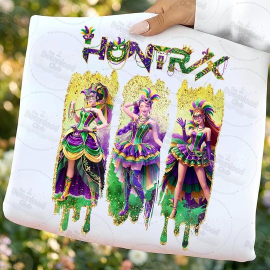 Discover Huntrix Girls Mardi Gras Shirt | Kpop Demon Hunters Carnival Clipart | Mardi Gras Parade