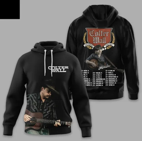 Discover Colter Wall Memories & Empties Tour North American 2026 Tour Hoodie 3D