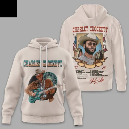 Discover Charley Crockett North American 2026 Tour Dollar A Day Hoodie 3D
