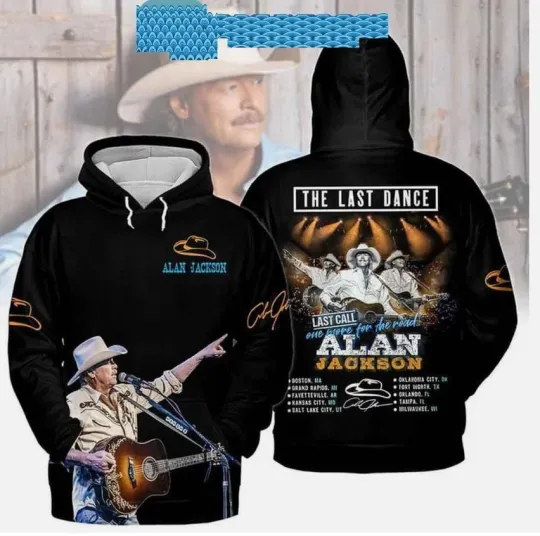 Alan Jackson The Last Dance One More For The Road 3D Hoodie