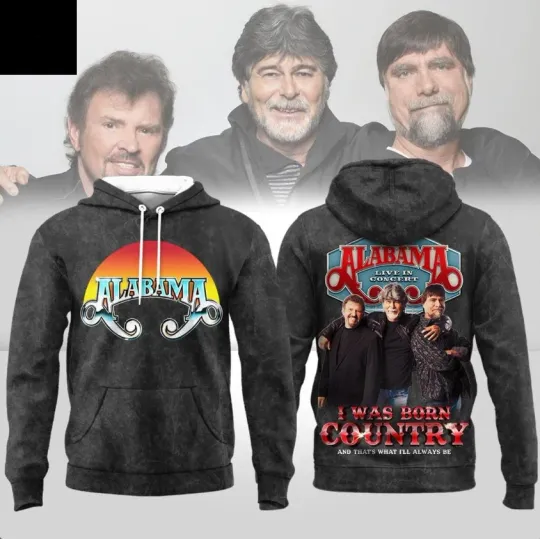 Discover Albm Live In Concert 2026 Tour I Was Born Country Hoodie 3D