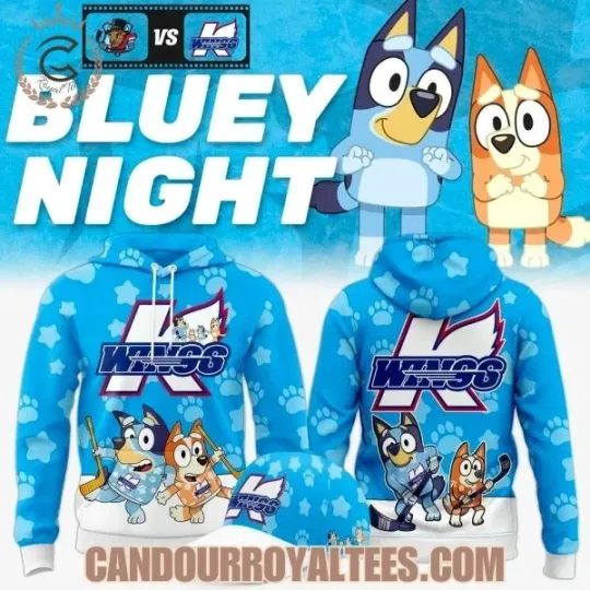 Kalamazo Wings x BlueyDad All Over Print 3D Hoodie