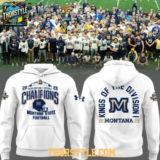 Discover Montana State King Of Division I Champions 2025 Hoodie 3D