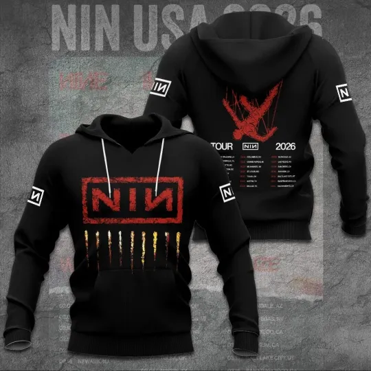 Discover Nails Tour 2026 3D Apparel Hoodie