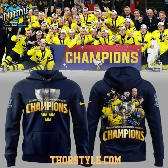 Discover Tre Kronor Champions 2026 Hoodie 3D