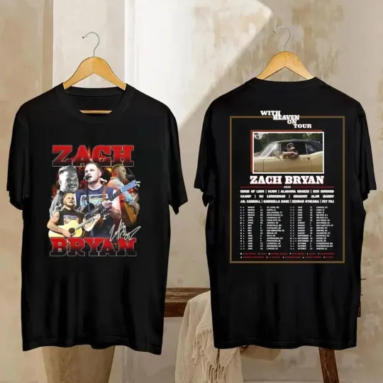 Discover Tour 2026 Zach Bryan Shirt, Zach Bryan Graphic T-Shirt
