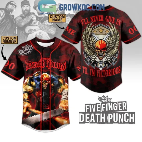 Five Finger Death Punch I8217m Victorious baseball jersey, 3d gift,2025 hot