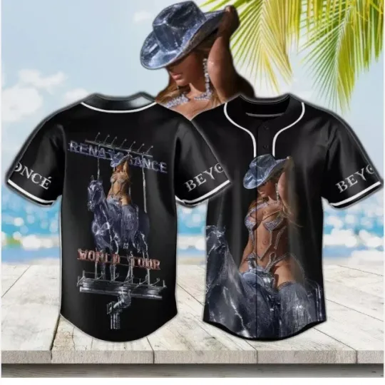 Discover Beyonce Black Baseball Jersey Trendy baseball jersey, new 3d gift