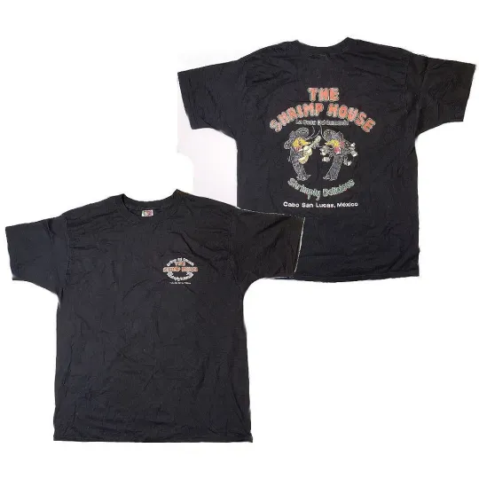 Discover The Shrimp House Cabo San Lucas Mexico Double Sided T-Shirt