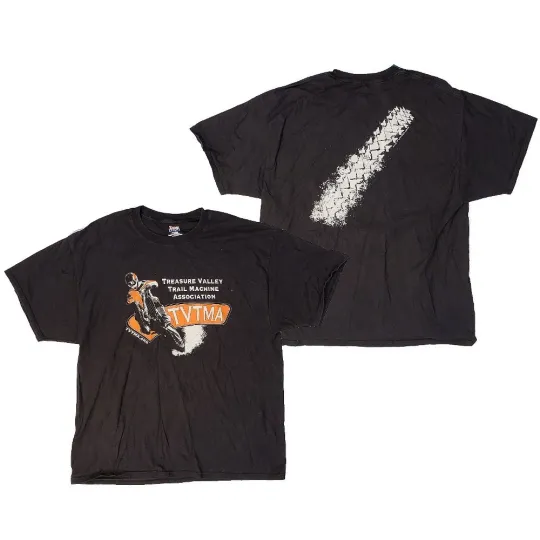Discover Treasure Valley Trail Machine Association Double Sided T-Shirt