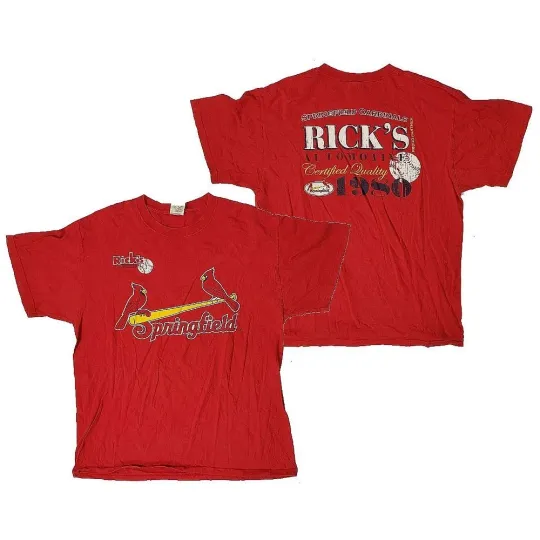 Discover Vintage Springfield Cardinals Double Sided T-Shirt