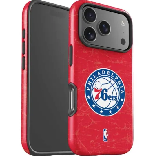 Discover NBA Philadelphia 76ers Distressed iPhone Case