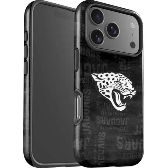 Discover football Jacksonville Jaguars Black & White iPhone Case