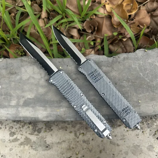 Discover Carbon Fiber C07 Folding Knives 440c Blade Zinc Alloy Handle Camping Survival Portable Durable Multitools Hand Knives Gitfs