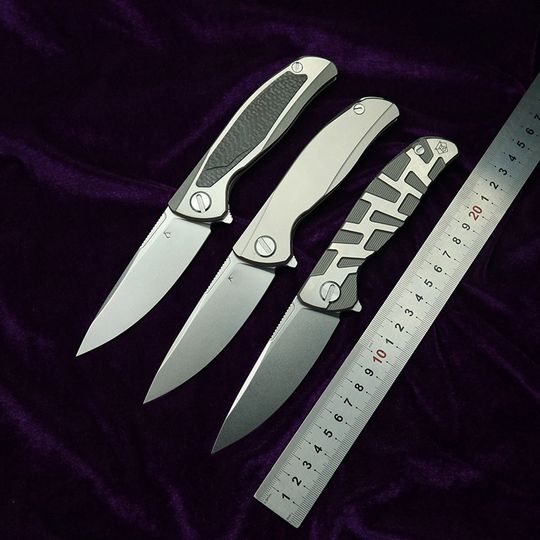 Discover LEMIFSHE F95 F95T Mark M390 Logo Ceramic Bearings Titanium Carbon Fiber Tactical Camping Hunting EDC Tool Folding Blade Knife