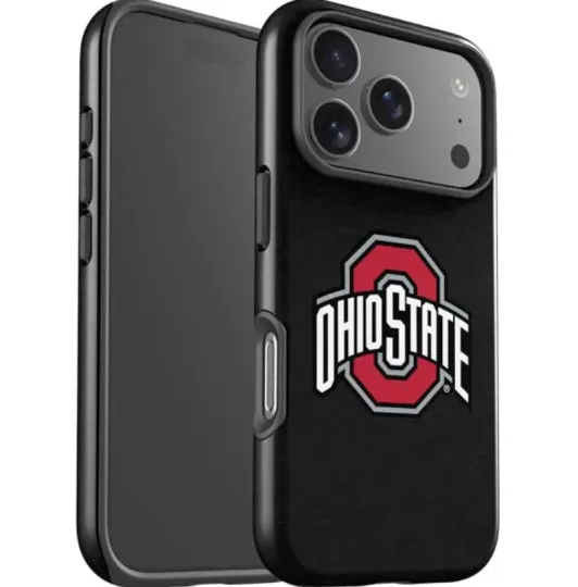 Discover Ohio State University OSU Buckeyes Black iPhone Case