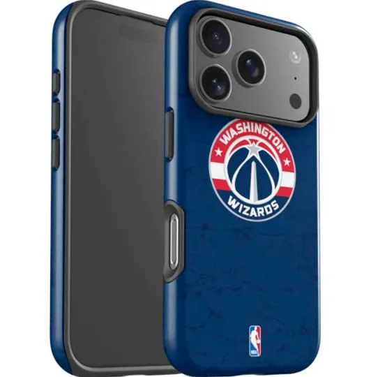 Discover NBA Washington Wizards Blue Distressed iPhone Case