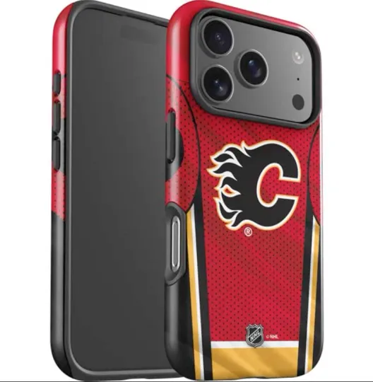 Discover NHL Calgary Flames Home Jersey iPhone Case
