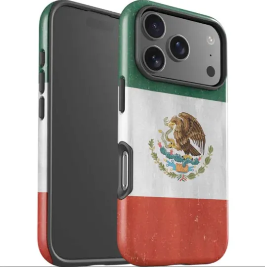 Discover Mexico Flag Distressed iPhone Case
