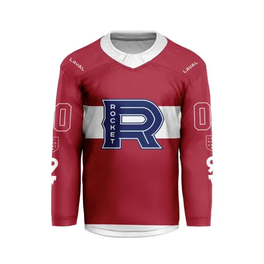 Discover Personalized Laval Rocket 2024 Home V-Neck Hockey Jersey Men's Fan Apparel