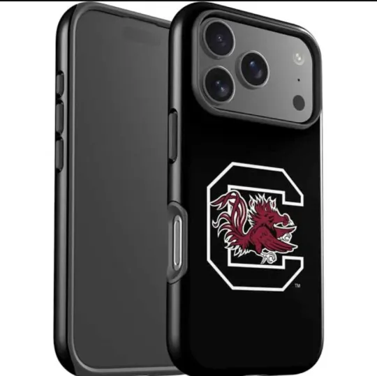 Discover University of South Carolina Gamecocks Logo Bl iPhone Case