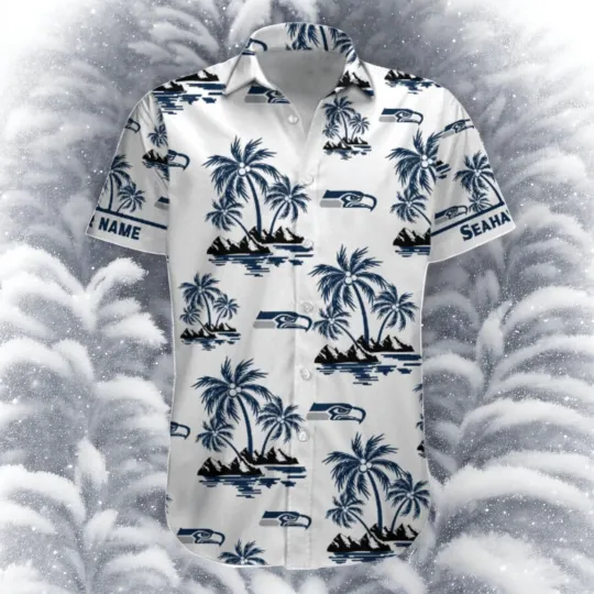 Discover football Seattle Seahawks Palm Tree Tropical Summer Hawaiian Shirt12