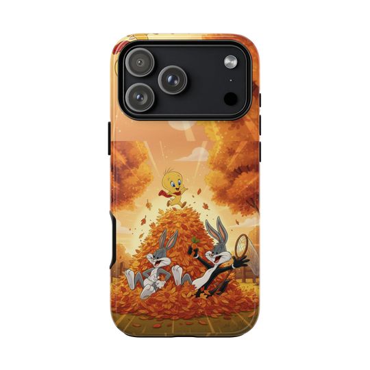 Looney Tunes Fall Fun iPhone Case, Bugs Bunny & Tweety, Cartoon Gift