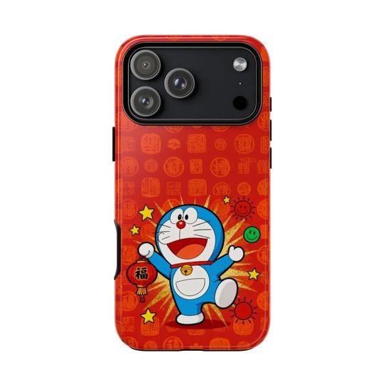 Discover Doraemon iPhone Case - Cute Anime Protective Cover, Classic Robot Cat Design, Compatible with iPhone 14/13/12, Gift for Fans