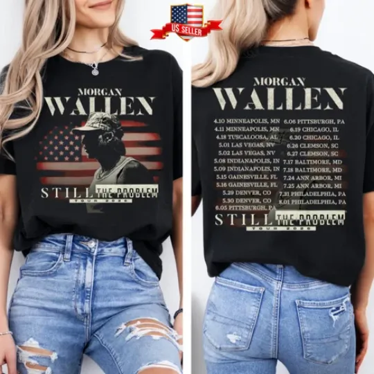 Discover Wallen Western Still The Problem 2026 Tour Schedule Dates Country Music T-Shirt