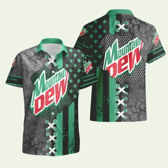 Discover Mountain Dew Usa Flag Best Summer Gift Hawaiian Shirt