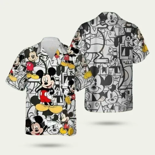 Discover Mickey Mouse Disney Retro Hawaiian Shir