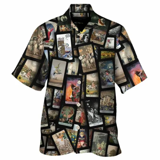 Discover All Tarot Cards Collage Unisex Hawaiian Shirt