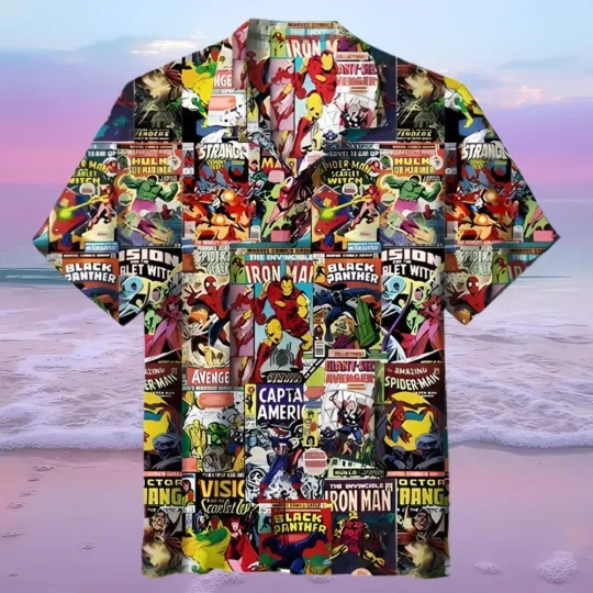 Discover Marvel Comics Unisex 3D Printed Hawaiian Shirt12