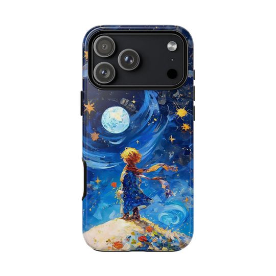 Discover Little Prince Starry Night Tough Phone Case, Starry Sky Case