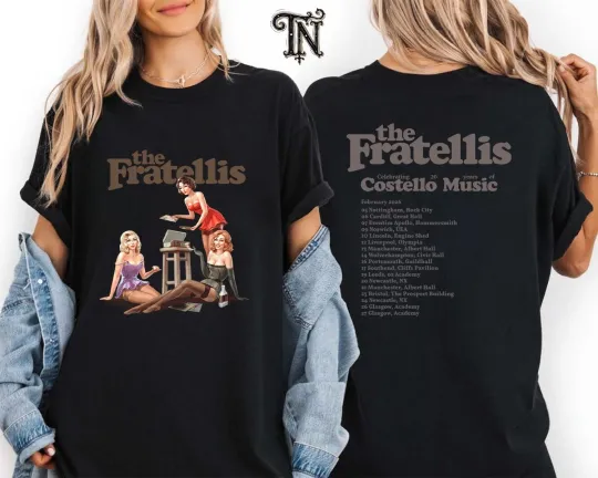 Discover The Fratellis Costello Music Tour 2026 Double Sided Unisex T-Shirt