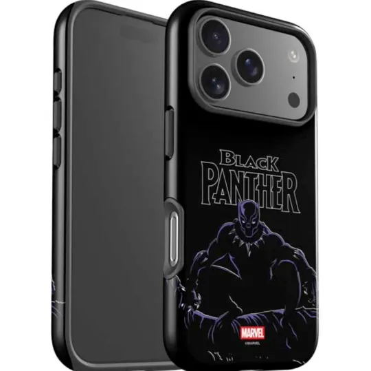 Marvel Black Panther Night Time Watch iPhone Case